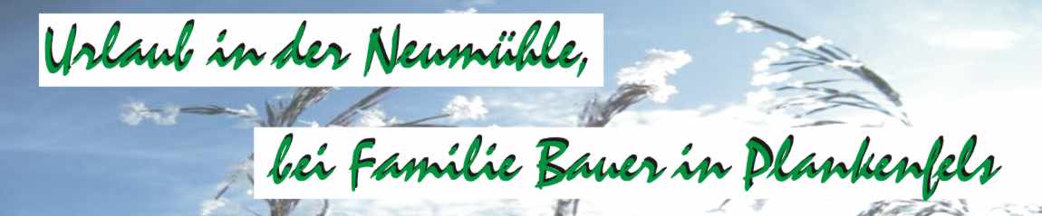 banner urlaub in der neumhle